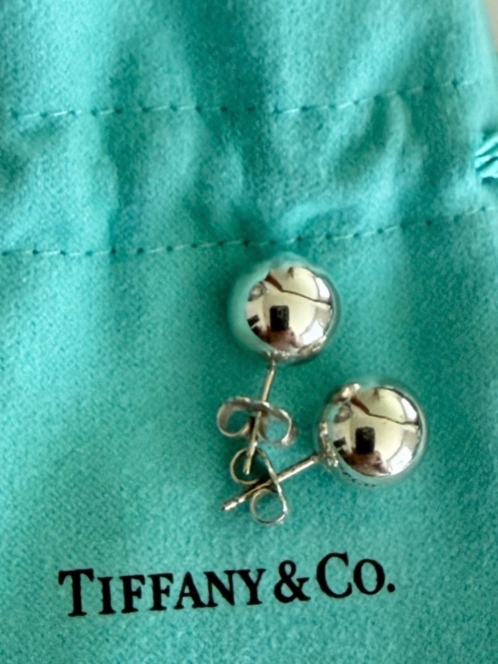 10mm Tiffany & Co. Hardware Bead Earrings / Retired